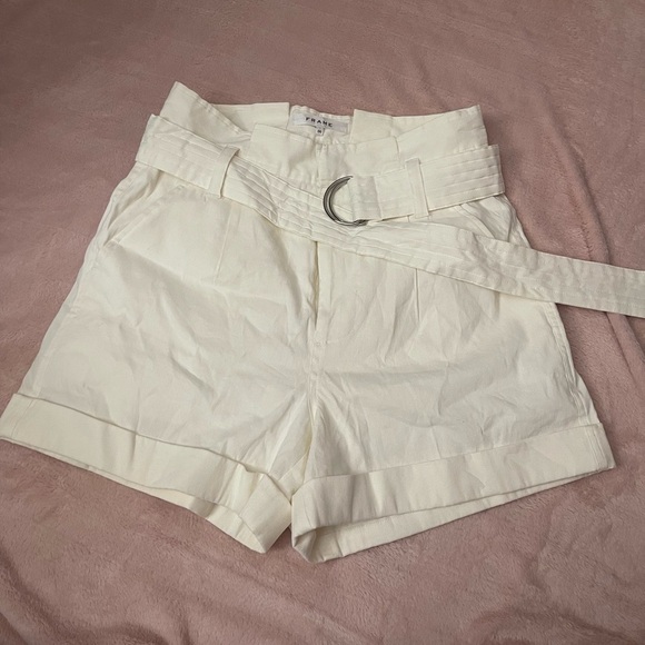 FRAME Linen Shorts - Picture 1 of 9